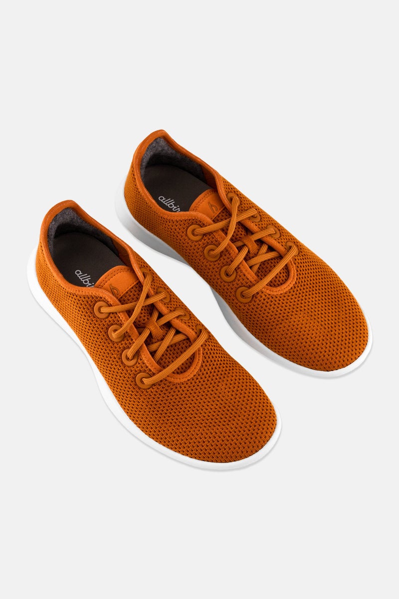 Allbirds Men Tree Runner Lace Up Sport Shoes, Rust - Image 4