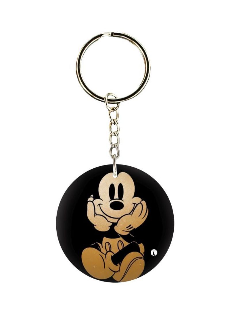 RKN Mickey Mouse Printed Single Sided Keychain