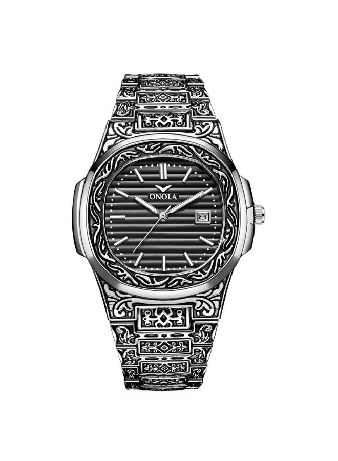 Men's Alloy Analog Wrist Watch J4227-7-KM - 42 mm -