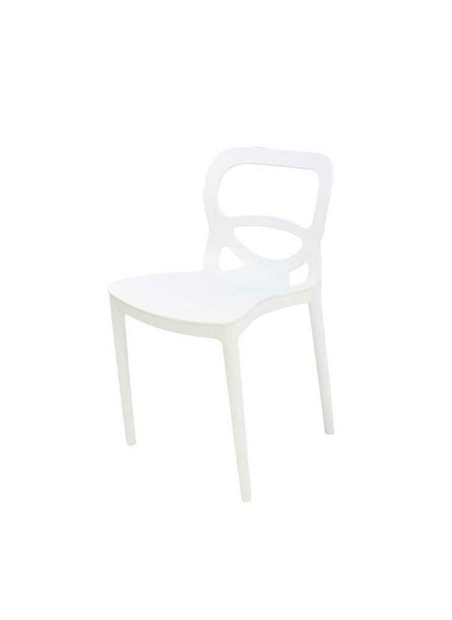 JILPHAR FURNITURE - Jilphar Vintage Style Stackable Chair White - Image 1