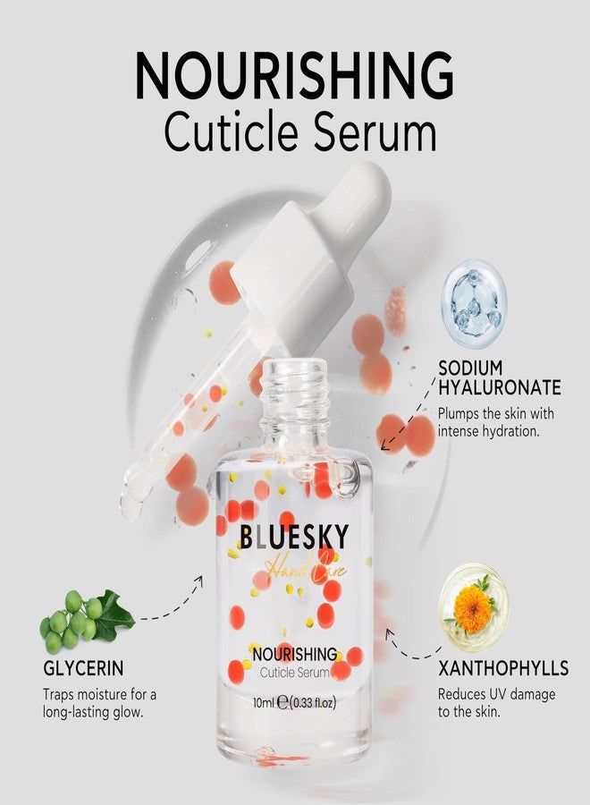 Bluesky Cuticle Serum for Nails, Active Hyaluronic Acid, Nourishing Dry Skin, Hydrating, Healthy Nails, Essential Nail Care, 10ml - Image 2