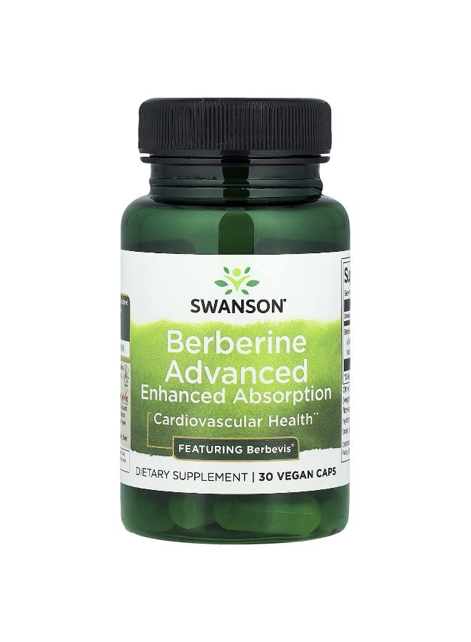 Swanson, Berberine Advanced Enhanced Absorption, 550 mg, 30 Vegan Caps