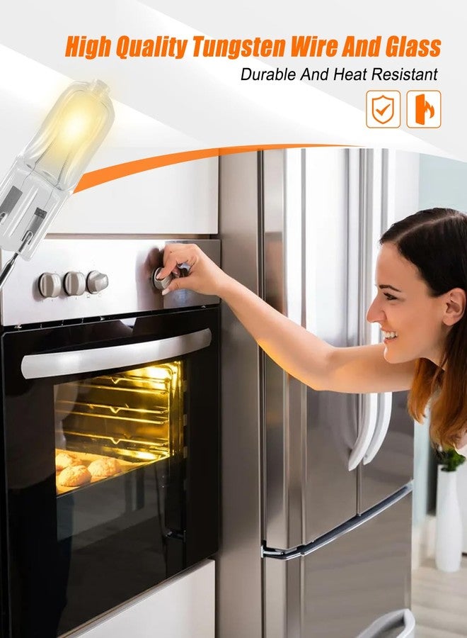 TIKSCIENCE WB02X35488 Microwave Halogen Light Bulb Fit for GE Oven, 130V 50W Microwave Oven Halogen Lamp 4 Pack - Image 3