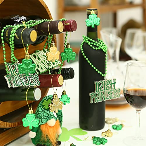 Sea Team 36-Pack Shamrock Ornaments, St Patrick’s Day Decorations, Hanging Clover Leaf Baubles Charms for Irish Lucky Saint Patrick’s Day, Home Décor, Table Tree, Party, 1.18 & 1.57 Inches, Mix - Image 4