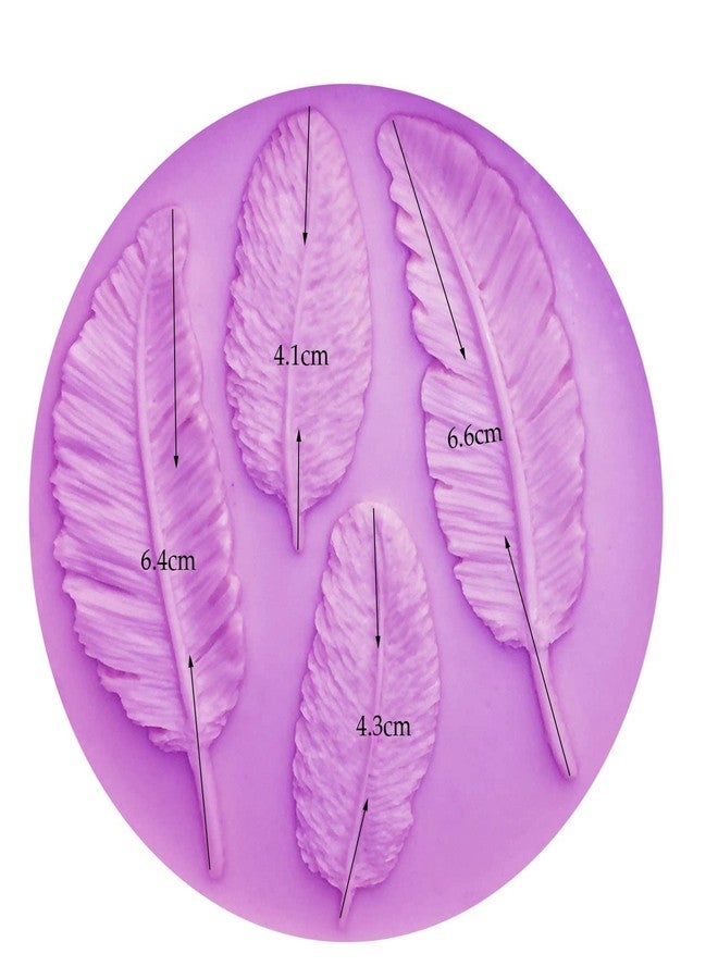 Angel Wings 3D Birds Feather Mold 100% Food-grade Silicone Molds Non-stick DIY Cake Decoration Chocolate Candy Gum Fondant Pudding Cupcake Baking Molds for Home Cooking Tools, Handmade Polymer Clay Mould - Image 3