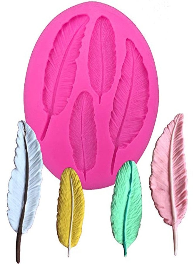 Angel Wings 3D Birds Feather Mold 100% Food-grade Silicone Molds Non-stick DIY Cake Decoration Chocolate Candy Gum Fondant Pudding Cupcake Baking Molds for Home Cooking Tools, Handmade Polymer Clay Mould - Image 1