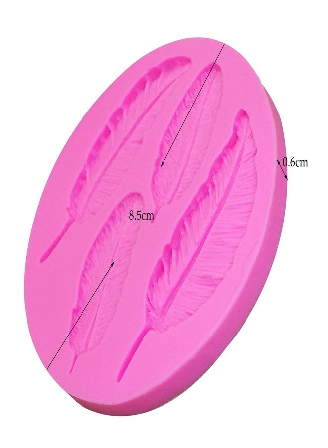 Angel Wings 3D Birds Feather Mold 100% Food-grade Silicone Molds Non-stick DIY Cake Decoration Chocolate Candy Gum Fondant Pudding Cupcake Baking Molds for Home Cooking Tools, Handmade Polymer Clay Mould - Image 2