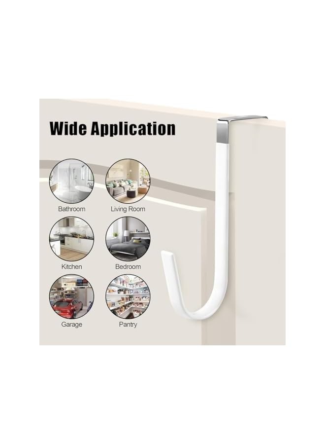 Green Tiger Towel Over Door Hooks Hanger for a Tidy and Organized Space - Set of 6 - Image 4