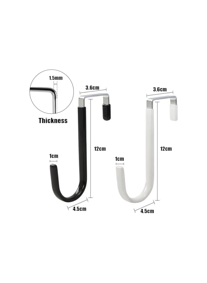 Green Tiger Towel Over Door Hooks Hanger for a Tidy and Organized Space - Set of 6 - Image 2