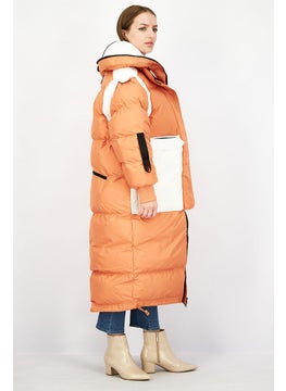 Women Earth Protector Sleeping Bag Puffer Jacket, Orange and White - pzsku/Z28D0F41965F602CD777CZ/45/_/1740494999/fc0e56eb-1747-45e1-804d-aa236b1cf7b3