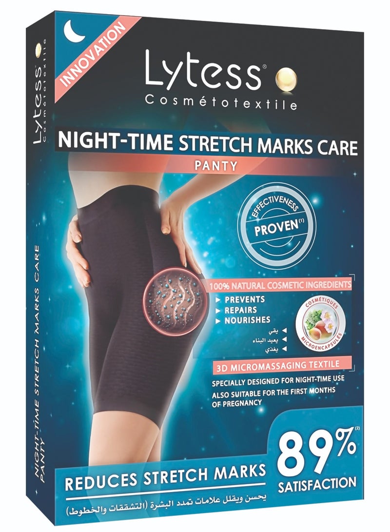 Lytess Night Time Stretch Marks Care Panty, Black, L/XL - Image 1