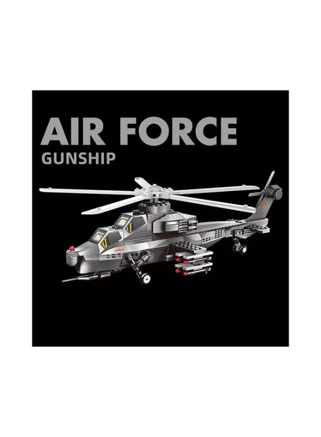 wange Flying Shark Carrier-Based Fighter Building Blocks Set 4002 (Age 6+, 264 Pieces) - Image 3