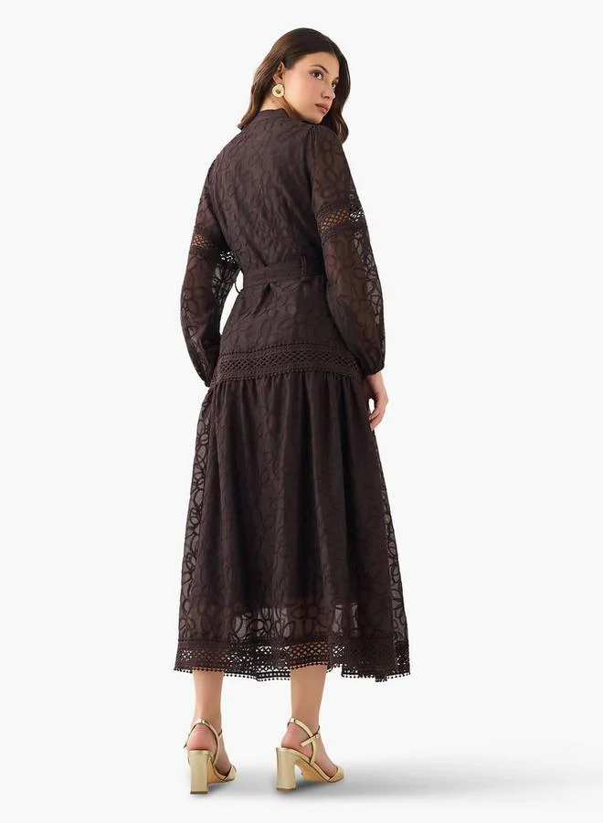 2Xtremz  2Xtremz A-line Maxi Dress with Belt for Women | Best Price UAE
