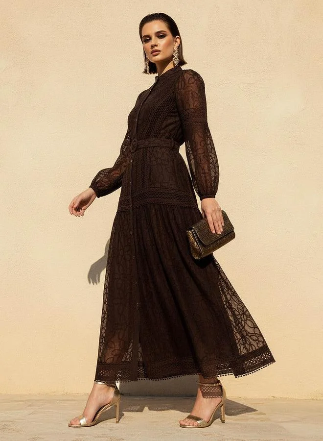 تواكستريمز 2Xtremz A-line Maxi Dress with Belt