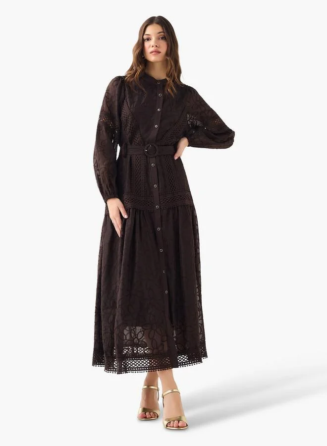 2Xtremz  2Xtremz A-line Maxi Dress with Belt for Women | Best Price UAE