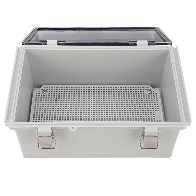 صندوق تقاطع كهربائي مقاوم للماء IP67 مقاس 290x190x140مم بغطاء ABS شفاف للمشاريع الخارجية - Image 3