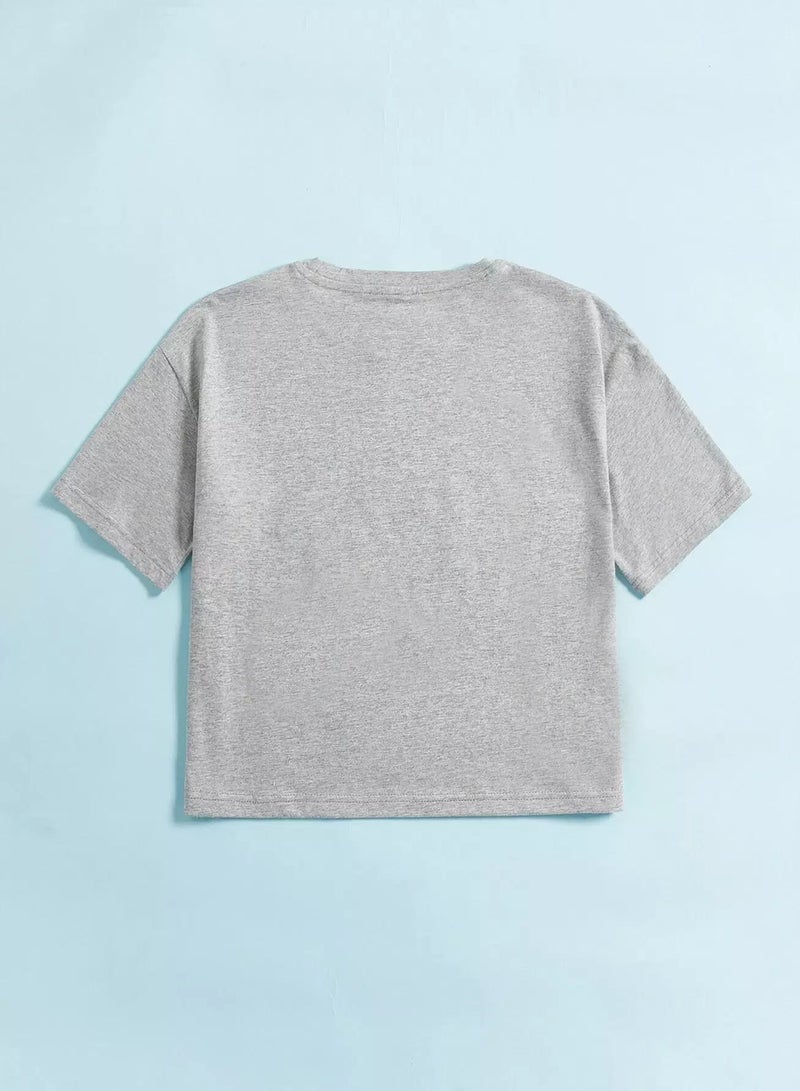 Toddler Boys Drop Shoulder Solid Tee - Image 2