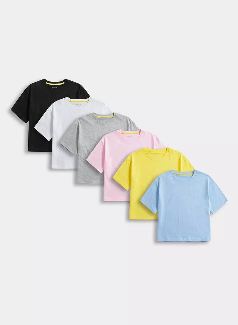 Toddler Boys Drop Shoulder Solid Tee - Image 5