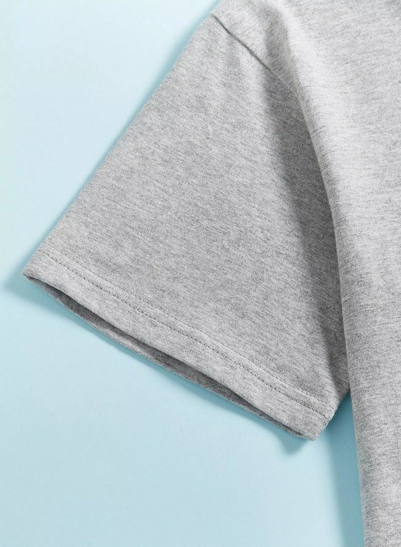 Toddler Boys Drop Shoulder Solid Tee - Image 3