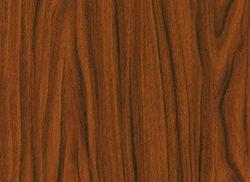 HOMSUN Wall Stickers Kitchen Wood Wallpaper Shelf Liner, Furniture, Almirah, Wood Grain Wallpaper Waterproof Old Furniture Vinyl Stickers Wooden Door Wardrobe (12" X 78" Inch, Brown Wood) - Image 2