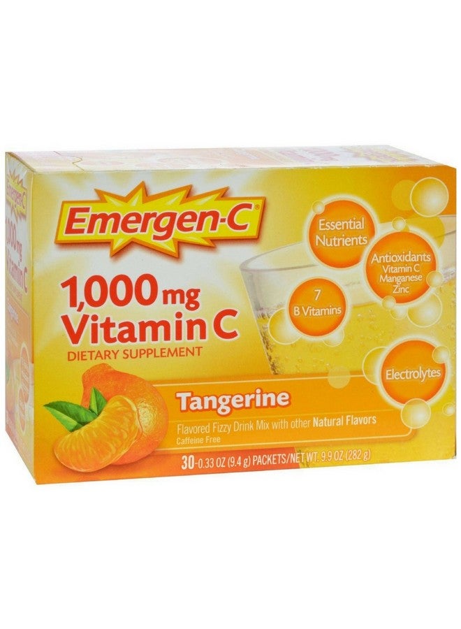 Emergen-C Emergen-C Vitamin C Tangerine Flavored Drink Mix 30 Packets, 0.33 oz (Pack of 4)