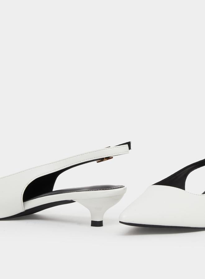 RAID Zariya Slingback Buckle Kitten Heel Shoes - Image 3