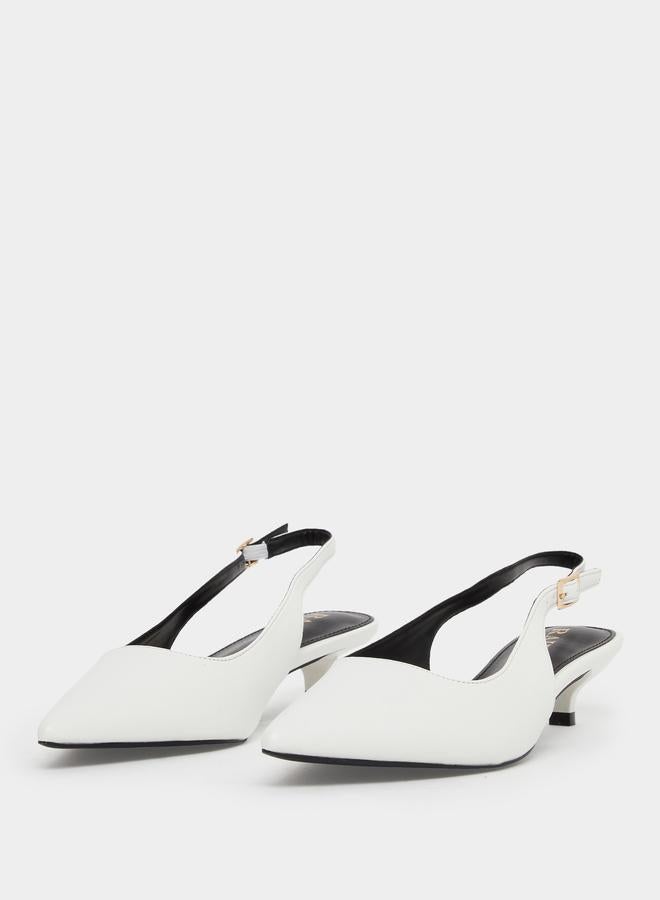 RAID Zariya Slingback Buckle Kitten Heel Shoes - Image 2