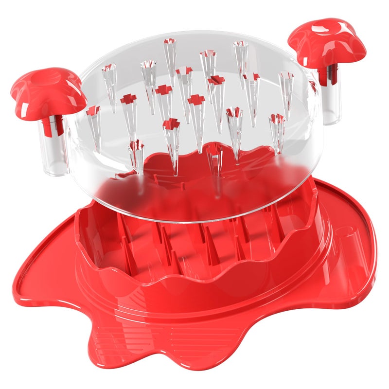 Li & Zhao Li&Zhao Chicken Shredder Tool Twist - Meat Shredder Tool Twist 7.9" Large Chicken Breast Shredder for Pork, Beef, Chicken Kitchen (Red) - Image 1