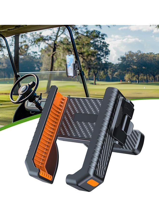 Cart Phone Holder Golf Cart Accessories, Orange