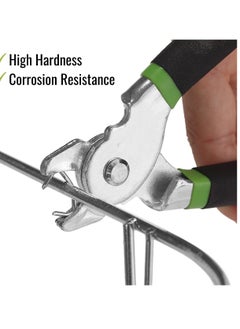 SYOSI Hog Ring Pliers Kit 300 Pack 3/4 Inch Galvanized Rings With 1 Pliers And For Fencing Automotive Upholstery  - Image 5