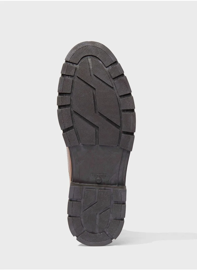DeFacto Lace Up High Top Formal Boots