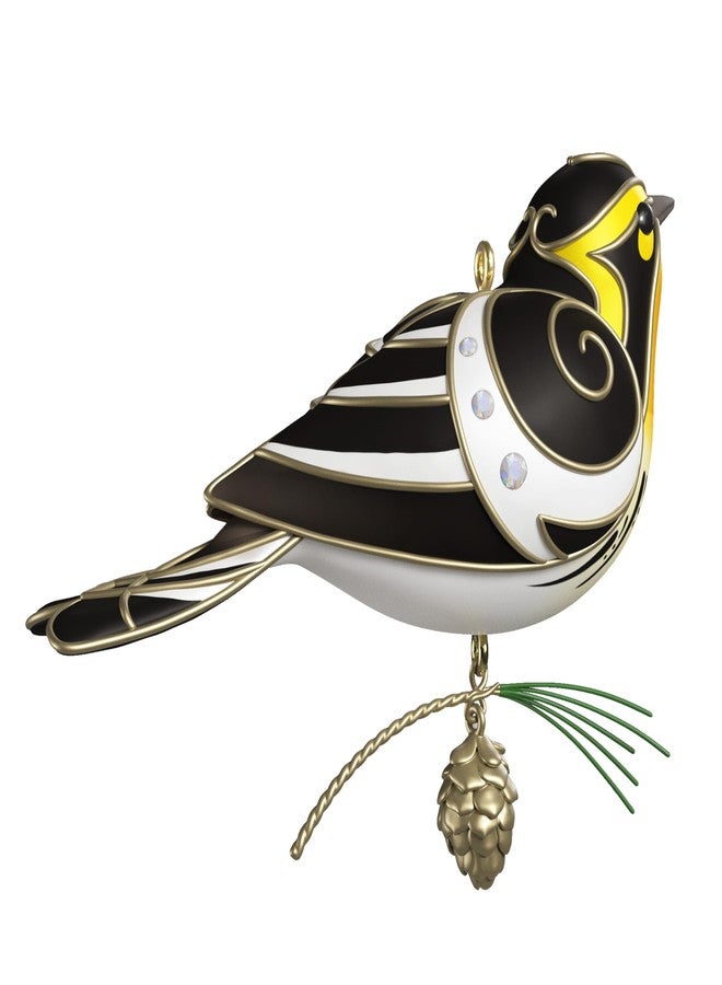 Hallmark Keepsake Christmas Ornament 2025, The Beauty of Birds Blackburnian Warbler, Gifts for Nature Lovers - Image 5
