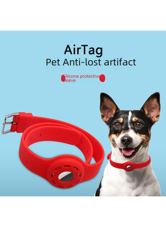 Generic - Suitable For AirTag Dog Collar Positioning Tracker Case For Apple Tracker Collar Case-Color:Yellow-Applicable Model:Large 535*40*20mm - Image 1