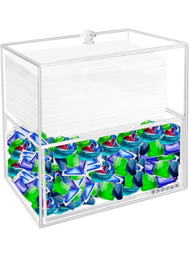 TPGP Dryer Sheet Holder, Dryer Sheets Box Container for Laundry Dispenser Storage  - Image 1