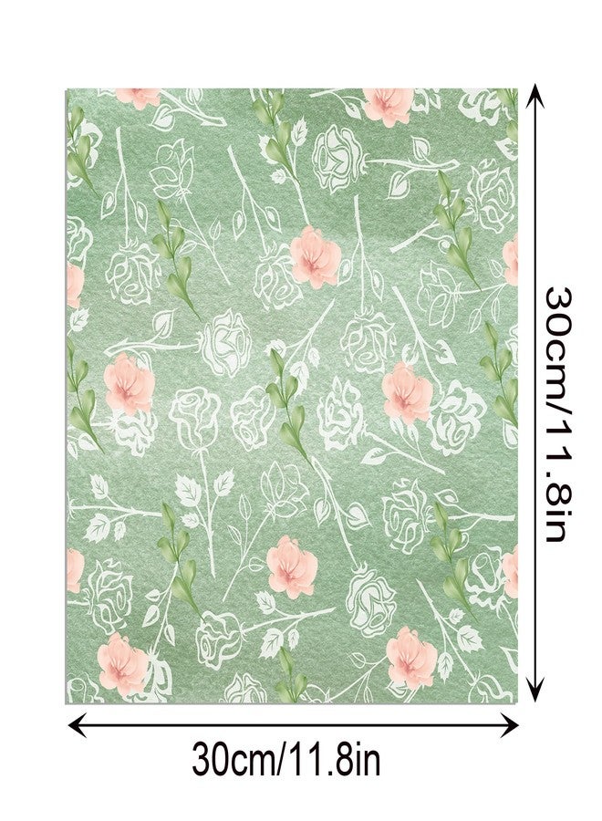 JOINFANXIN Vintage Watercolor Blue Roses Scrapbook Paper Pad,24 Pcs Pattern Double-Sided Decopodge Paper,Cardstock Paper for Scrapbooking DIY Decorative Background Cardmaking Supplies Craft Paper - Image 4