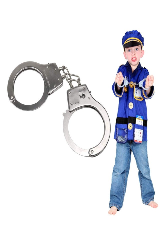 HAPTIME Police Badge, American Flag Badge, Toy Handcuffs Set for Kids' Cosplay, Pretend Play, School, Birthdays - Cop Role Play Kit for Classroom Fun, Party Favors, and Gifts - Image 4