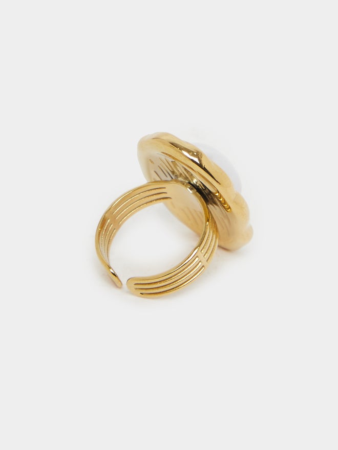 Styli Styli Embellished Faux Pearl Ring  - Image 3