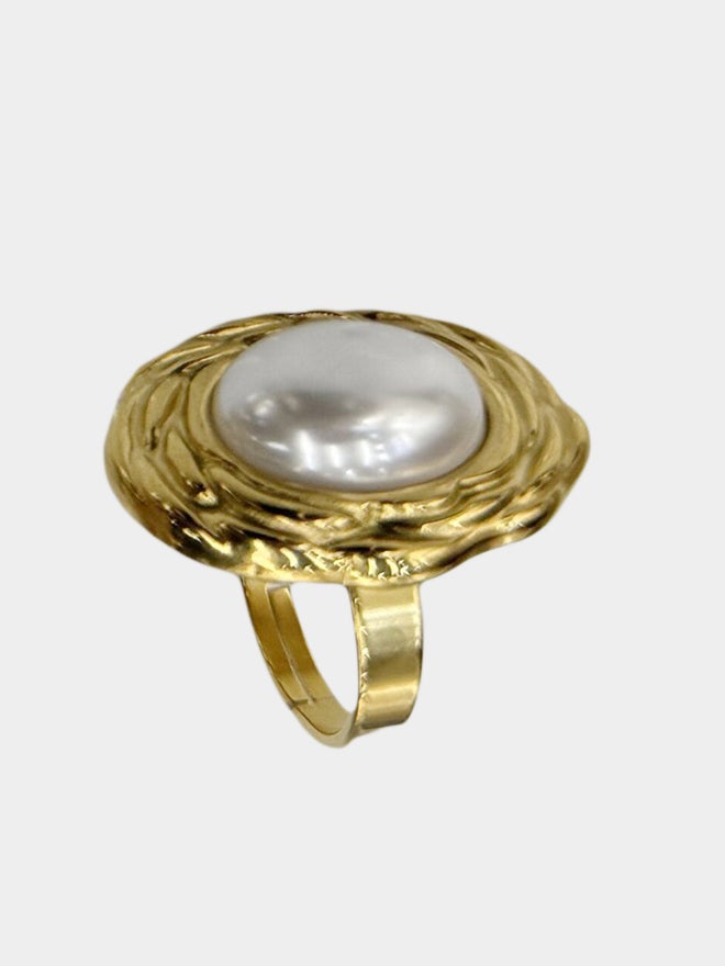 Styli Styli Embellished Faux Pearl Ring  - Image 5