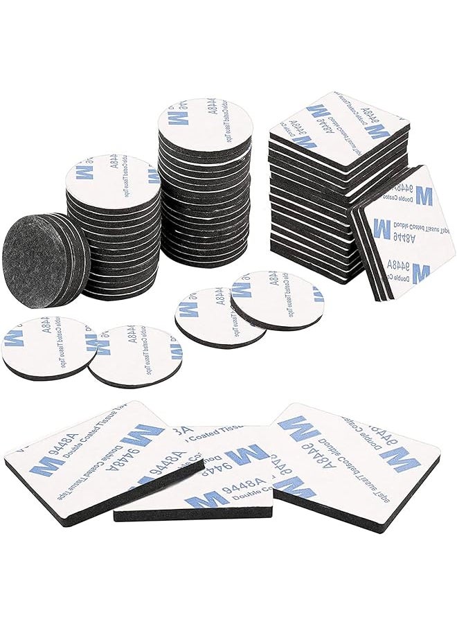 PROMASS promass 60 PCS Double Sided Foam Tape, Strong Sticky Pads, Mounting Adhesive Tape for Holding Soundproof Pads Picture Light Hooks (Squares+Rounds)  - Image 1
