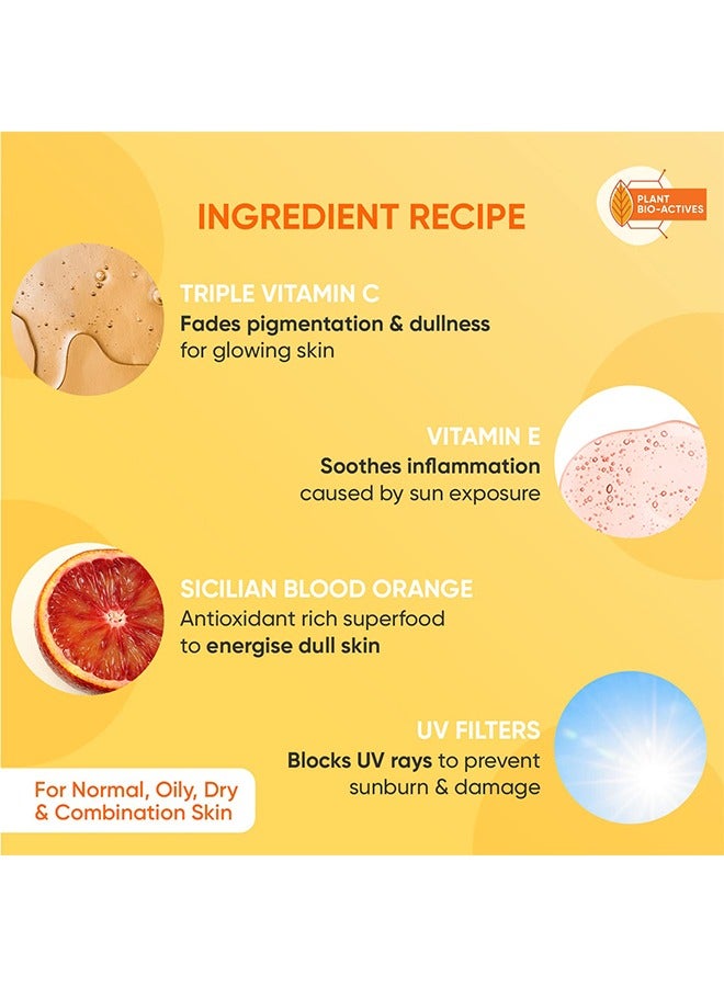 Dot & Key Vitamin C + E Super Bright Sunscreen SPF 50 Water-Light UVA/UVB and Blue Light Protection   For Even Toned and Glowing Skin   With Liquid SPF 50+++   No White Cast  For All Skin Types  80g… - Image 5