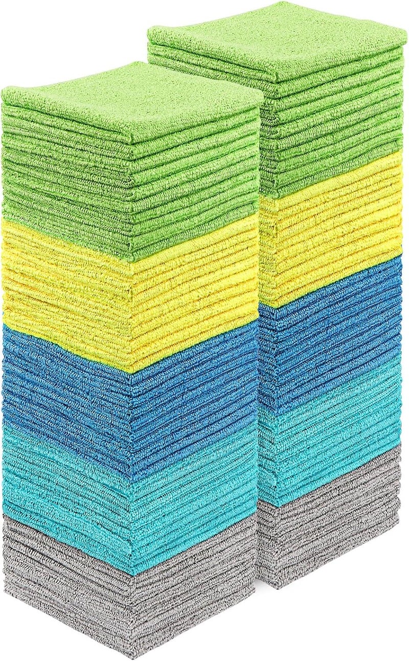 HOMEXCEL Microfiber Cleaning Cloths - 100 Pack - Image 1