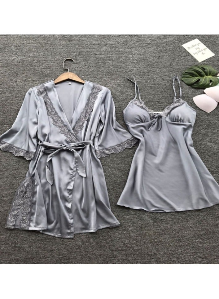 Nariele Pajama Dress Large Solid Color Set