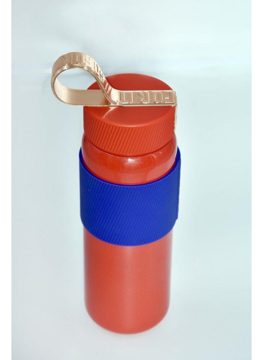 RAJWILA STORE Rajwila Stainless Steel Vacuum Insulated Water Bottle 500ml Hot Cold Thermos Flask Leak Proof with Wide Mouth Strap for Home Office Gym Sports School Outdoor Red  - Image 3