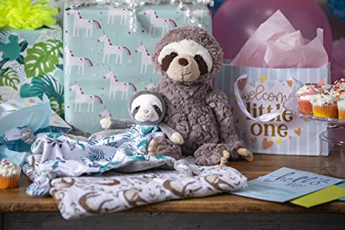 Mary Meyer Little Knottie Lovey Security Blanket, 10 x 10-Inches, Sloth - Image 3
