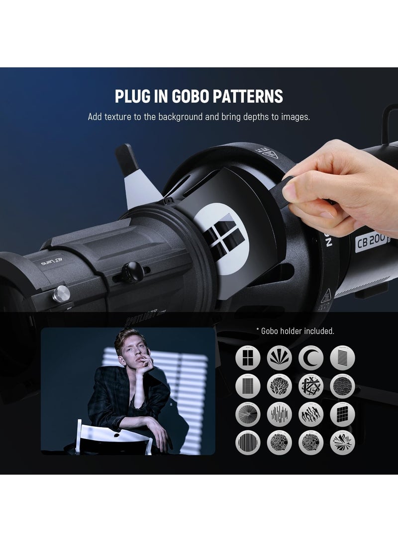 Neewer NEEWER 40° Bowens Mount Spotlight | Precision Lighting Attachment for Studio & Video Shooting | Professional Photography Accessory - Image 5