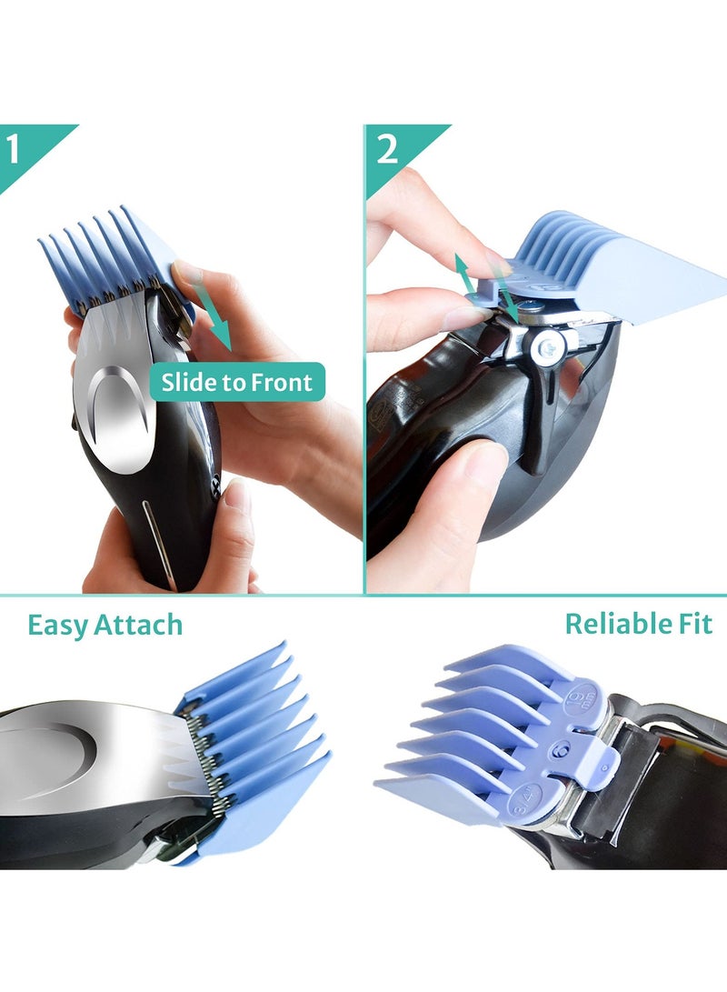 Excefore Professional Hair Clipper Guards Cutting Guides- 1/16" to 1" 10 Pcs - Image 2