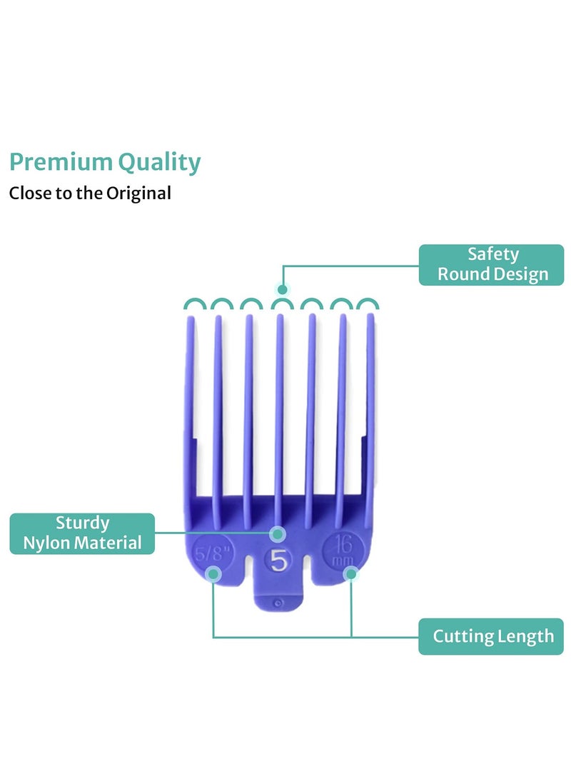 Excefore Professional Hair Clipper Guards Cutting Guides- 1/16" to 1" 10 Pcs - Image 3