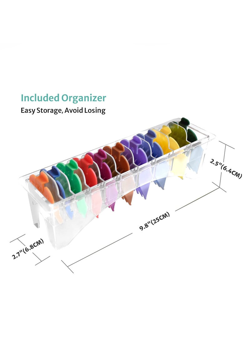 Excefore Professional Hair Clipper Guards Cutting Guides- 1/16" to 1" 10 Pcs - Image 5