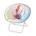 Idea Nuova Disney Little Mermaid Toddler Saucer Chair19 Folding Kids Chair with Cushion Portable Lounge Seating Ages 3 - Image 3