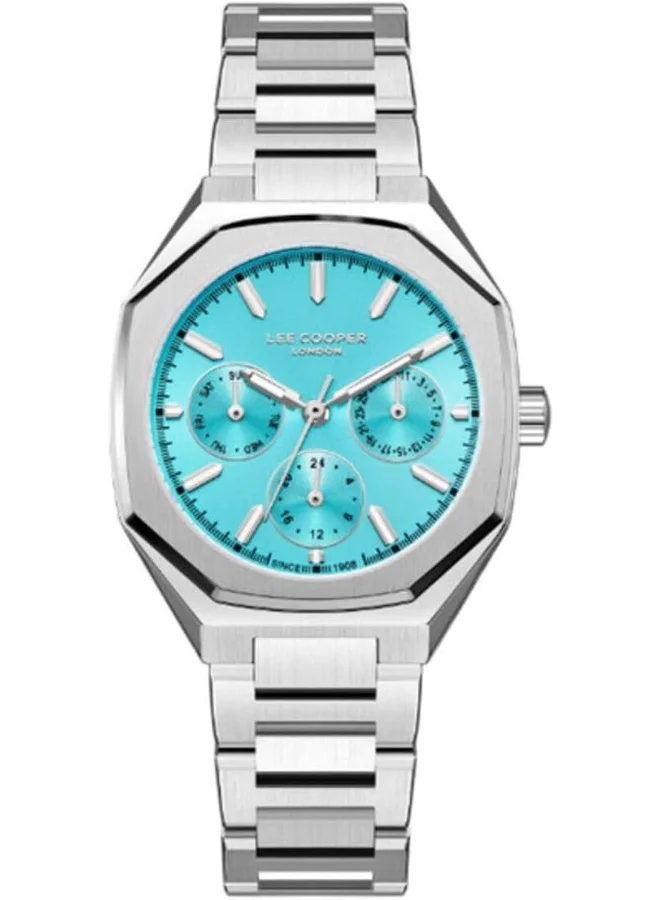 لي كوبر LEE COOPER Women's Watch, Multi Function Display and Mesh Strap - LC08046.300, Silver